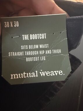 Mutual Weave Men's Black Bootcut Jeans